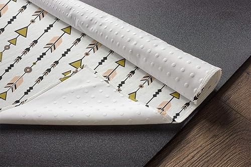 Miniatura 3 de Ambesonne Arrow - Toalla para esterilla de yoga, estilo flecha y patrón geométrico en estilo retro, estilo cultural, bohemio, antideslizante,