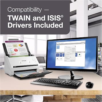 Epson DS-530 II Color Duplex Document Scanner for PC and Mac with Sheet