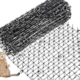 Zopeal 6.5ft Cat Repellent Mat with 8 Ground Stakes 8 Zip Ties, Spikes Deterrent Mat Keep Dog Off Couch for Indoor Outdoor Keep Pet Off Yard Garden, 79 x 12 Inch/1 Roll