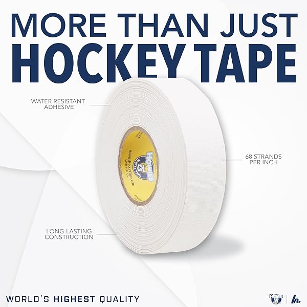 Howies Howies Hockey Tape - 1 Pack Cloth Stick Tape - Multiple Color Options - Strong, Long-Lasting Grip for Hockey Stick, Lacrosse and Baseball in use