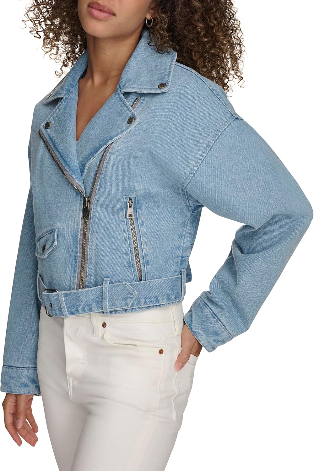 Levi's Women's Cropped Denim Moto - Image 3