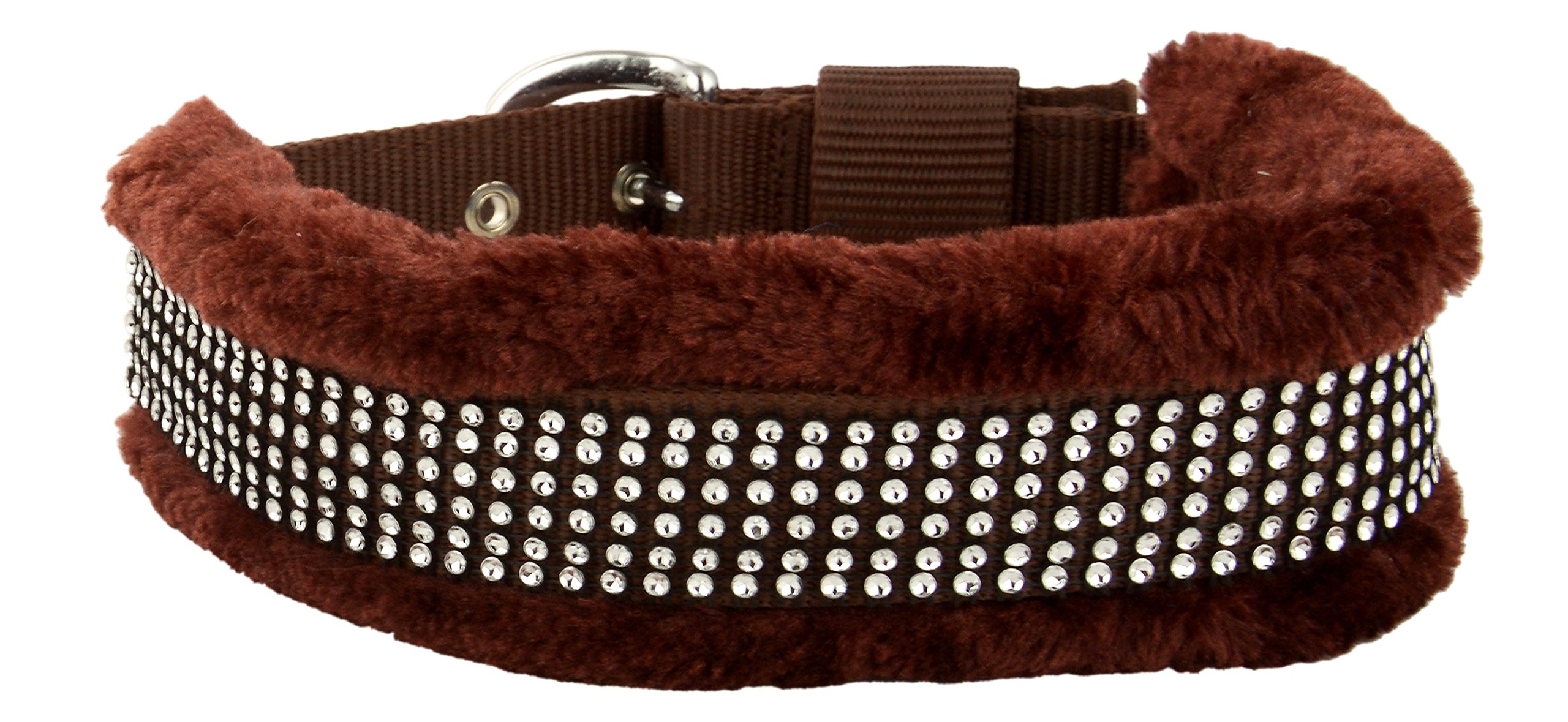 Skora Fancy Fur Dog Collar Large Brown (B071VD27N9) Amazon Price History, Amazon Price Tracker