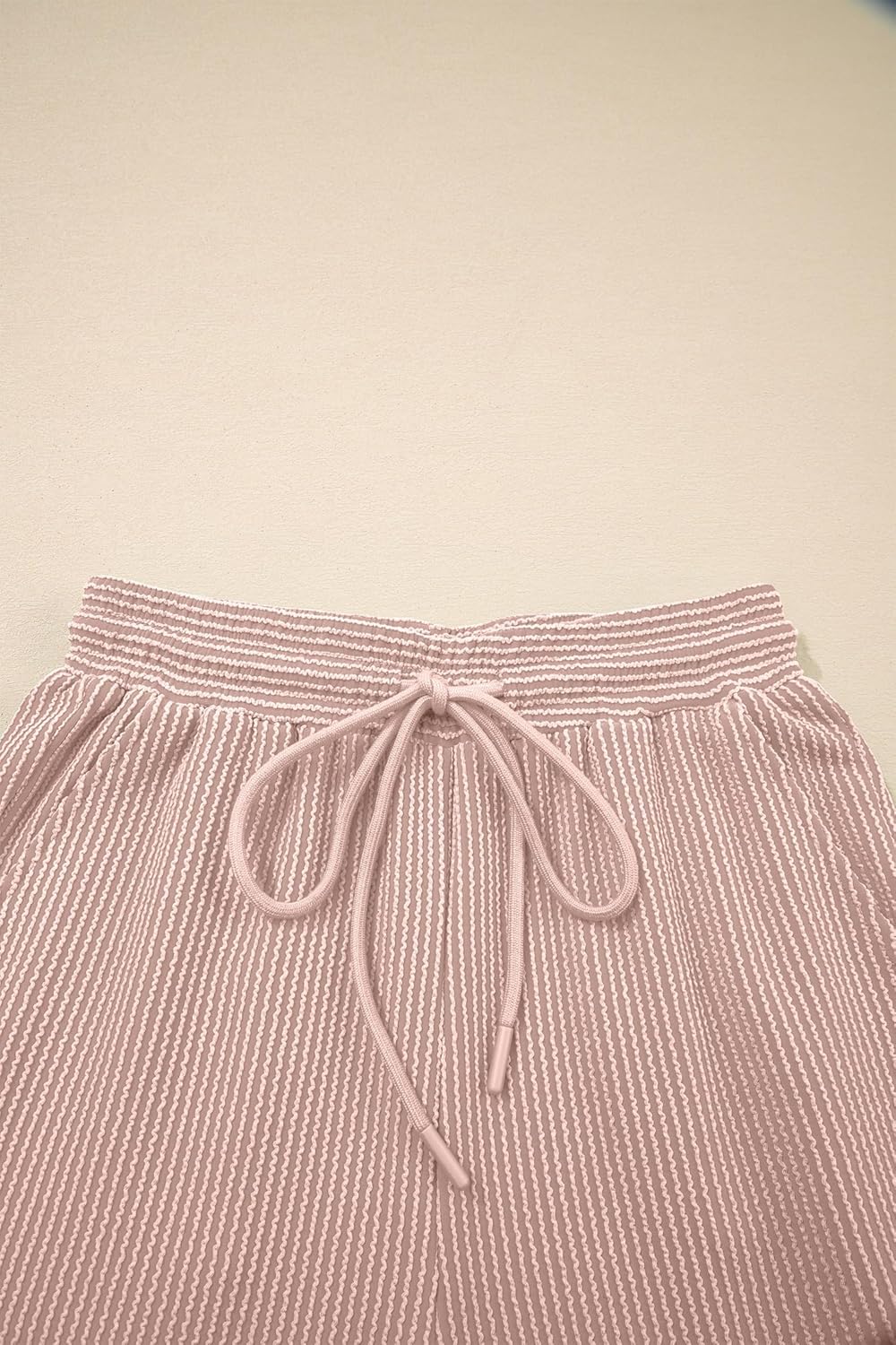 SHEWIN Women Casual Two Piece Sets Ribbed Knit Outfits Airport Pant Clothes 2026 - Image 8