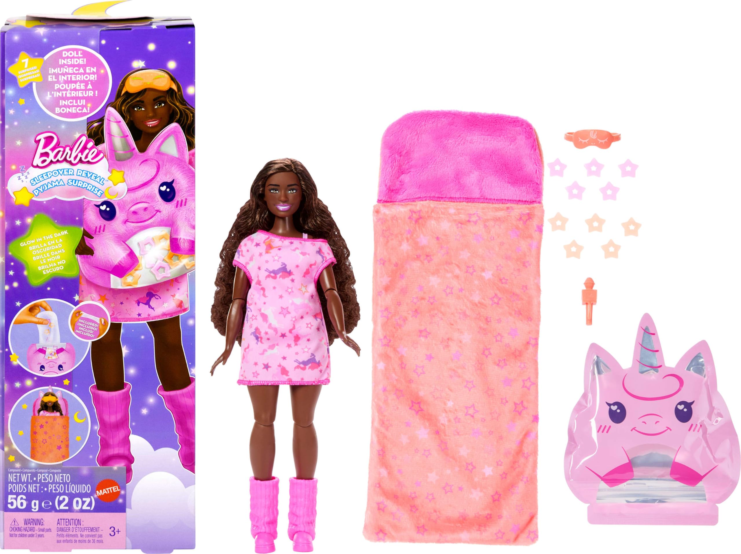 Barbie Sleepover Reveal Doll and Accessories