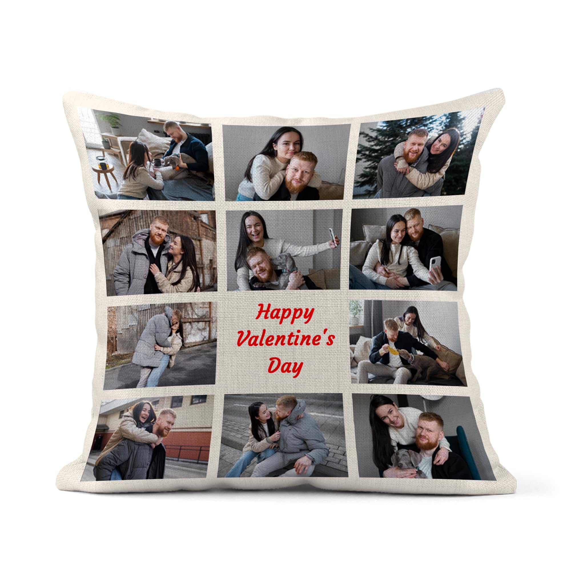 Print Maniacs 11 Photo Personalised Mum Birthday Gifts For Mum From Daughter And Son, Personalised Mum Pillow, Customised Cushions With Photos, Custom Cushions.