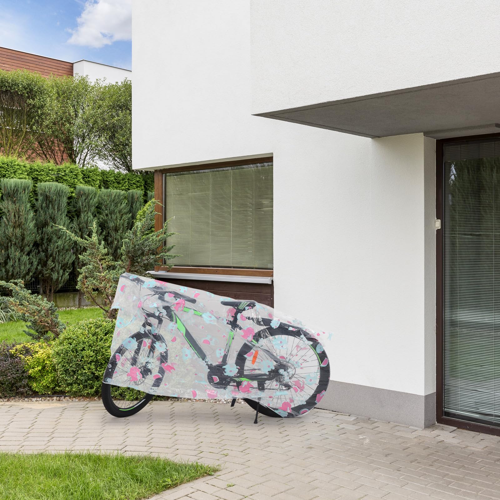 Fahrradabdeckung aus Peva mit Effizientem Rundumschutz für Motorrad und E bike Robuste Schutzhülle für Outdoor Einsatz bei Regen und Staub