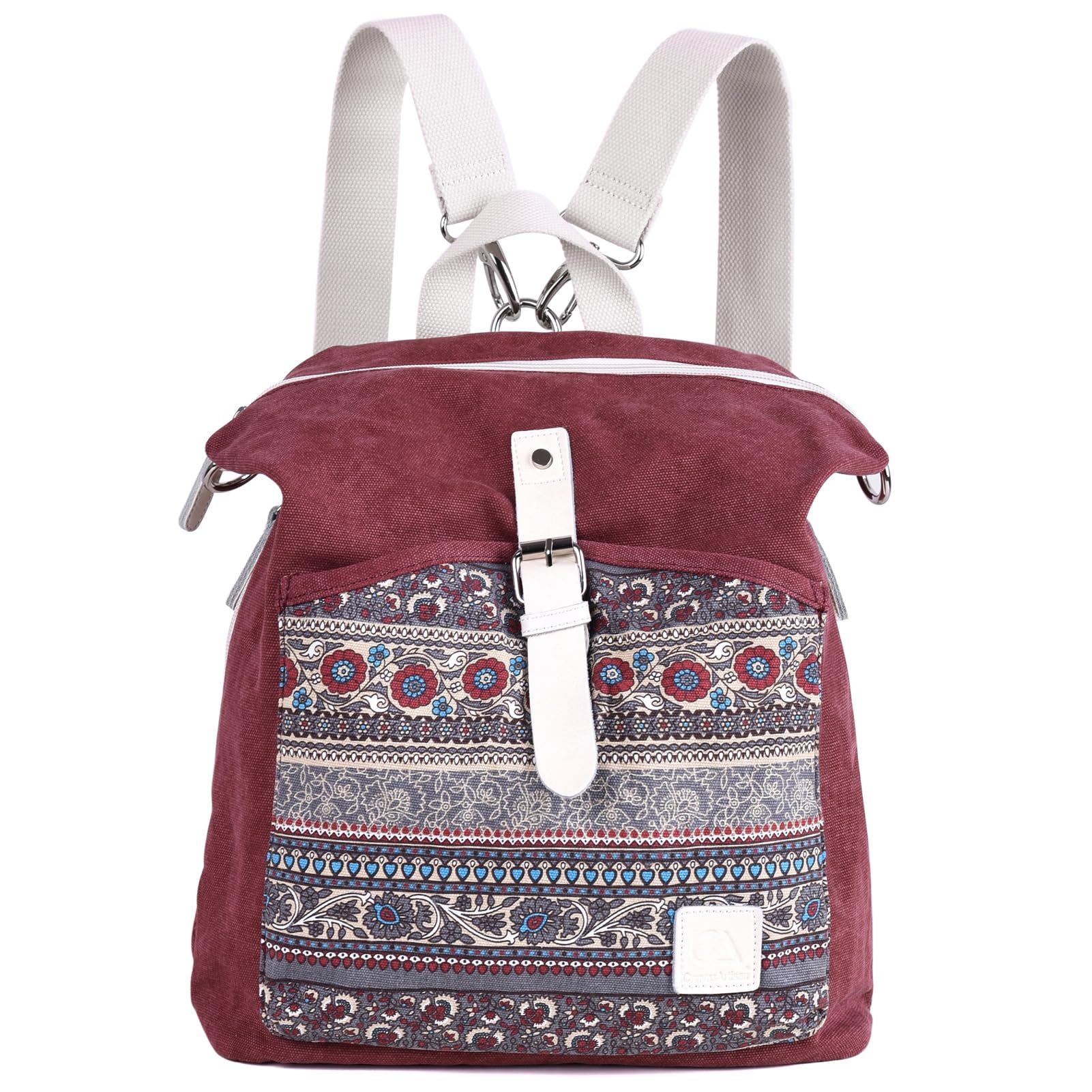 SIVENKE Mochila de lona para mujer, bolso de hombro, bolso de hombro, bolso grande, mochila para ordenador portátil, mochila para escuela, universidad, viajes, mochila escolar para mujer y niña