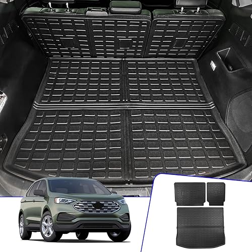 Rongtaod Tapete de carga compatible con Ford Edge 2015-2024, tapete de carga de elastómero termoplástico, protector de cubierta de asiento trasero, Rongtaod Tapete de carga compatible con Ford Edge 2015-2024, tapete de carga de elastómero termoplástico, protector de cubierta de asiento trasero,