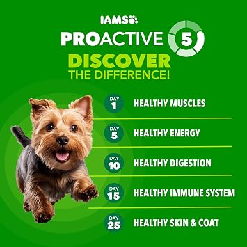 IAMS Proactive Health Small Breed Dry Dog Food, Chicken & Grain, 15 lb
