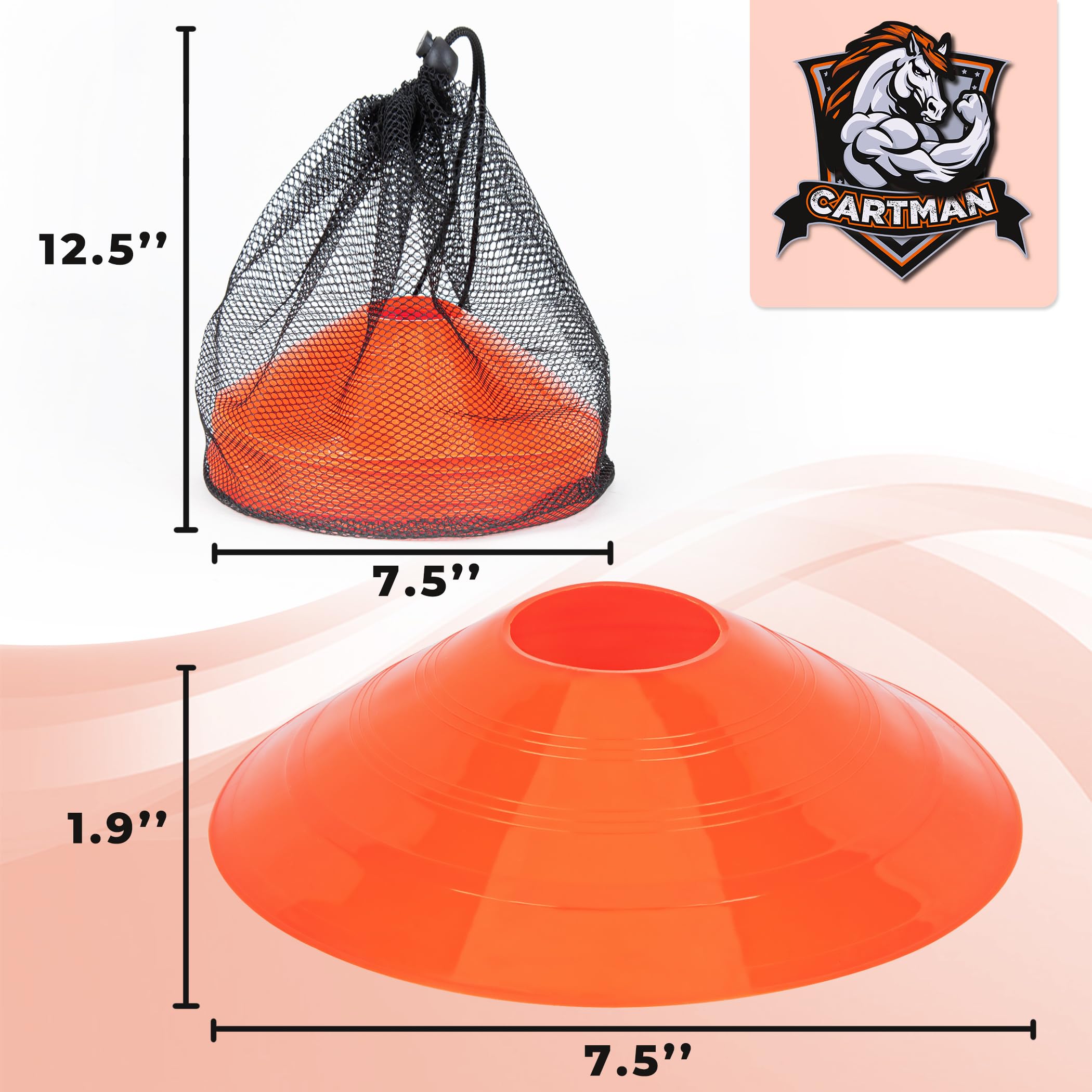 9 Inch No Slip Spot Markers 9 Inch No-Slip Spot Markers - Colorful Poly ...