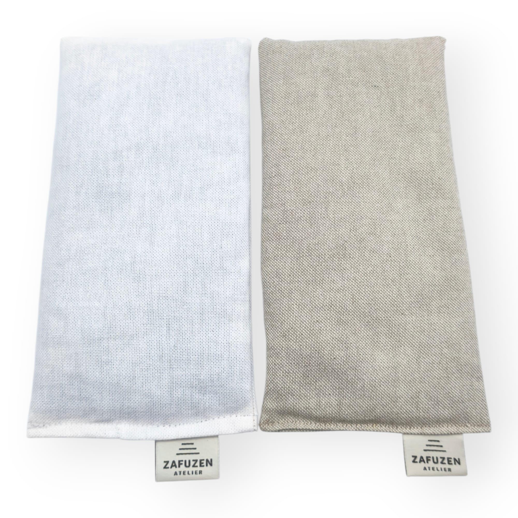 2er‑Set Augenkissen Light – Augenkissen mit Lavendelblüten und Reis, Naturbaumwolle, Yoga & Meditation, Entspannung und Ruhe