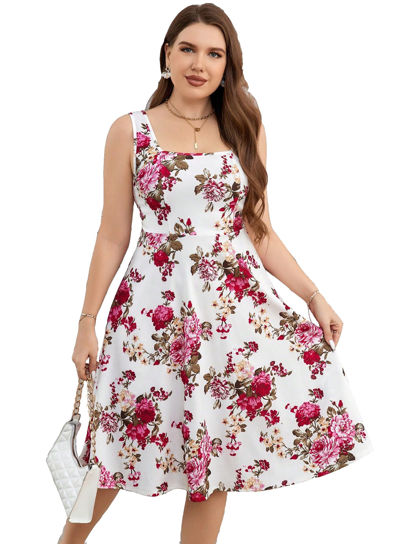 Women's & Girls Midi Solid Cami Casual Dress