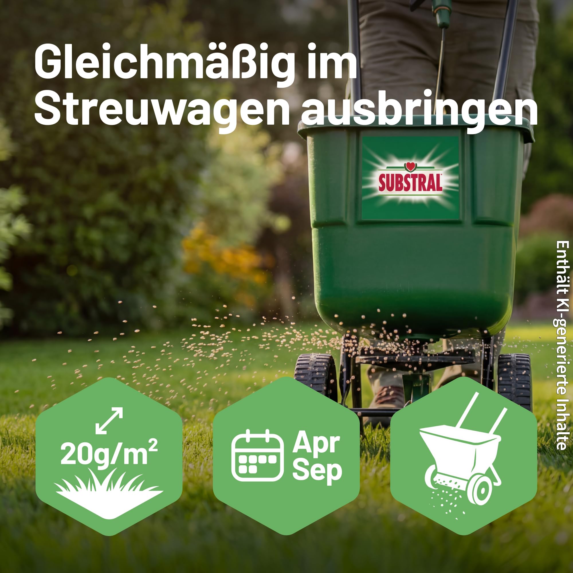 Substral Rasendünger mit Unkrautvernichter 9kg 450 m² Langzeit