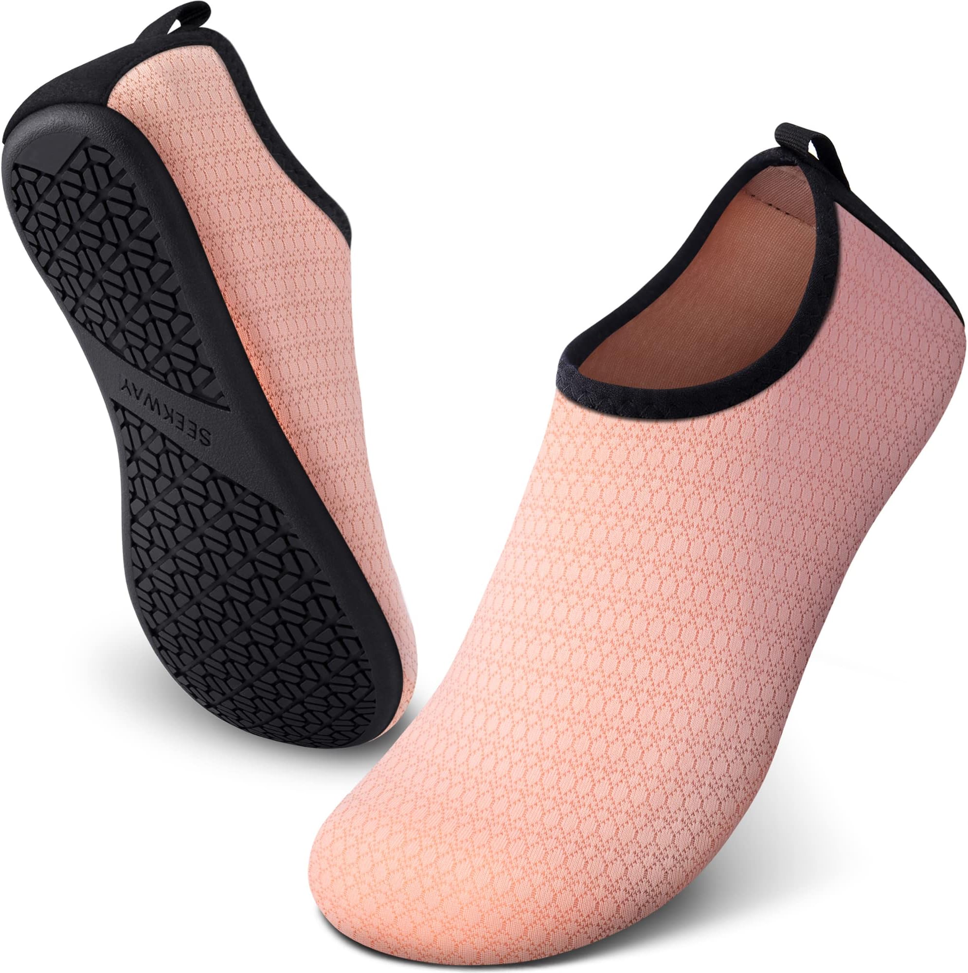 SEEKWAY Water Shoes Women Men Adult Quick-Dry Aqua Socks Barefoot Non Slip for Beach Swim River Pool Lake surf SK001 Flesh Color