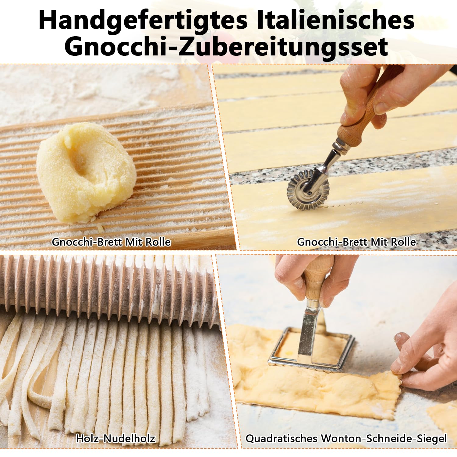 Lot de 12 machines à pâtes manuelles avec support de séchage des pâtes, rouleau à pâtes, planche à gnocchi, emporte-pièces pour ravioli, coupe-pâtes, kit de fabrication de pâtes