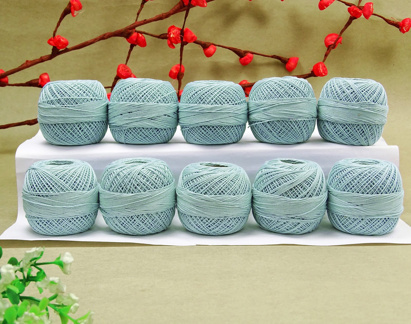 Set of 10 Pcs Anchor Crochet Cotton Knitting Thread Embroidery Tatting Ball Yarn