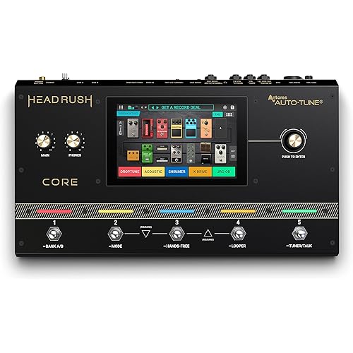 HeadRush Core - Guitar and Vocal Multi Core Effects Amp Modeling Processor with Cloning, Looper, Antares Auto-Tune, Wi-Fi, Touchscreen, and Bluetooth