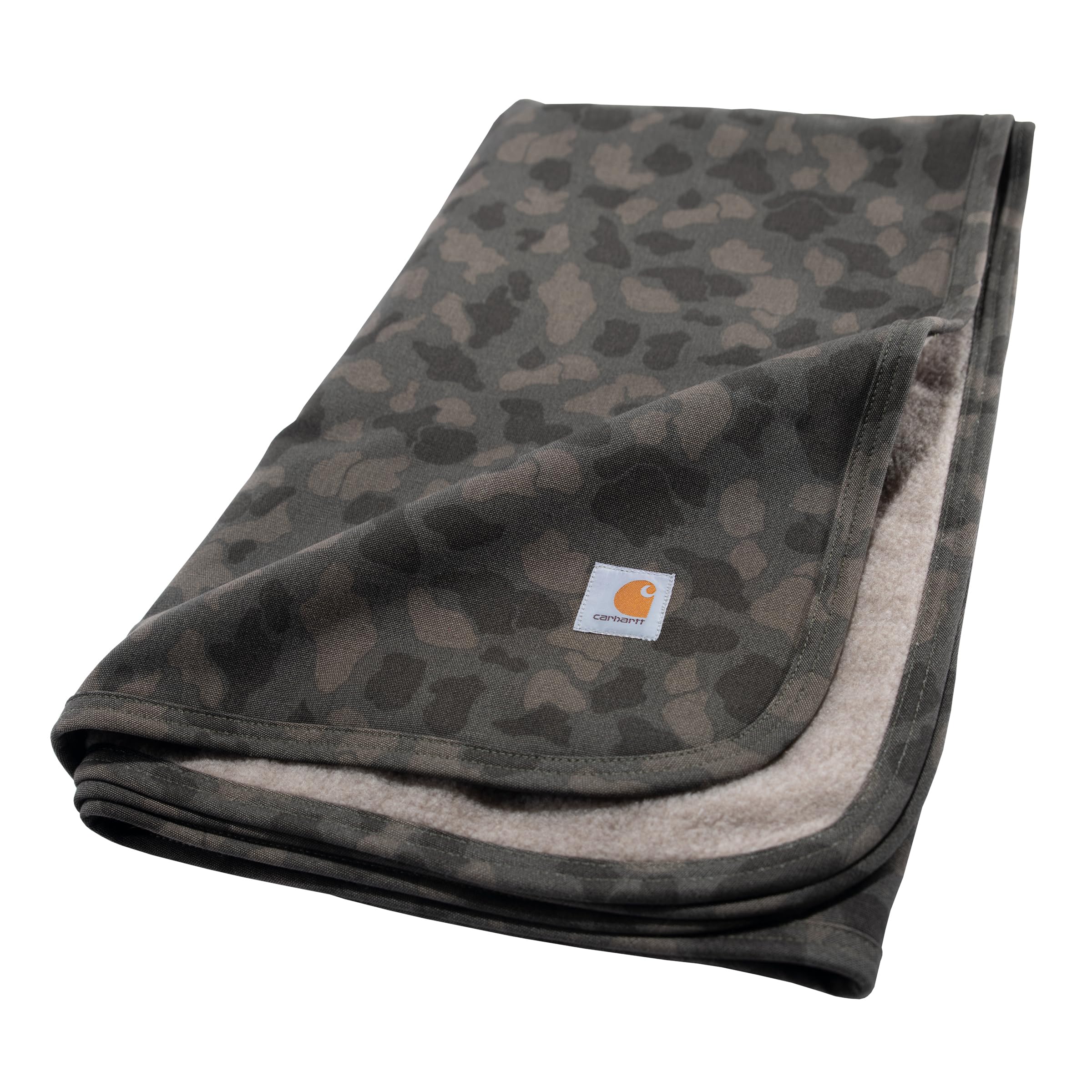 CarharttPet Blanket | 59.5"x45.5" | Tarmac Duck Camo | Reversible Pet Blanket With Water Repellent Coating