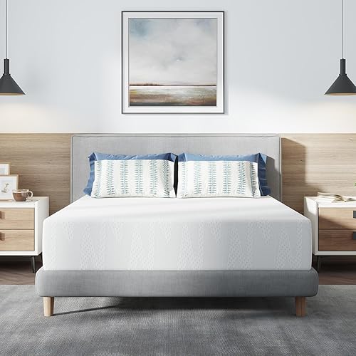 Avenco Colchón tamaño King, colchones King de 12 pulgadas con espuma viscoelástica de gel para noches frescas y alivio de presión, colchón en una