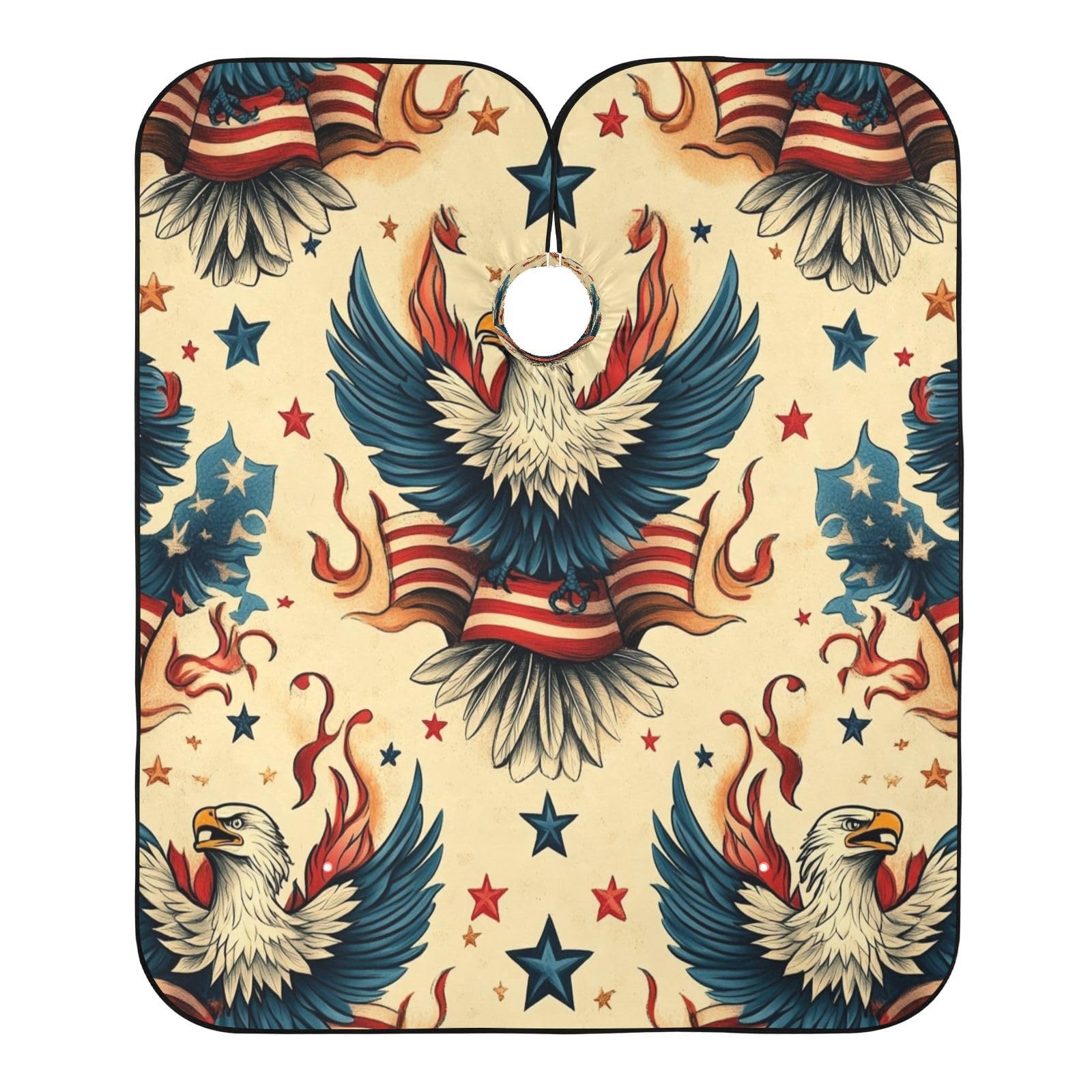 Kigai Falcons Hair Cutting Cape for Men & Women Waterproof Barber Cape Professional Hairdressing Salon Styling Apron with Adjustable Closure Snap