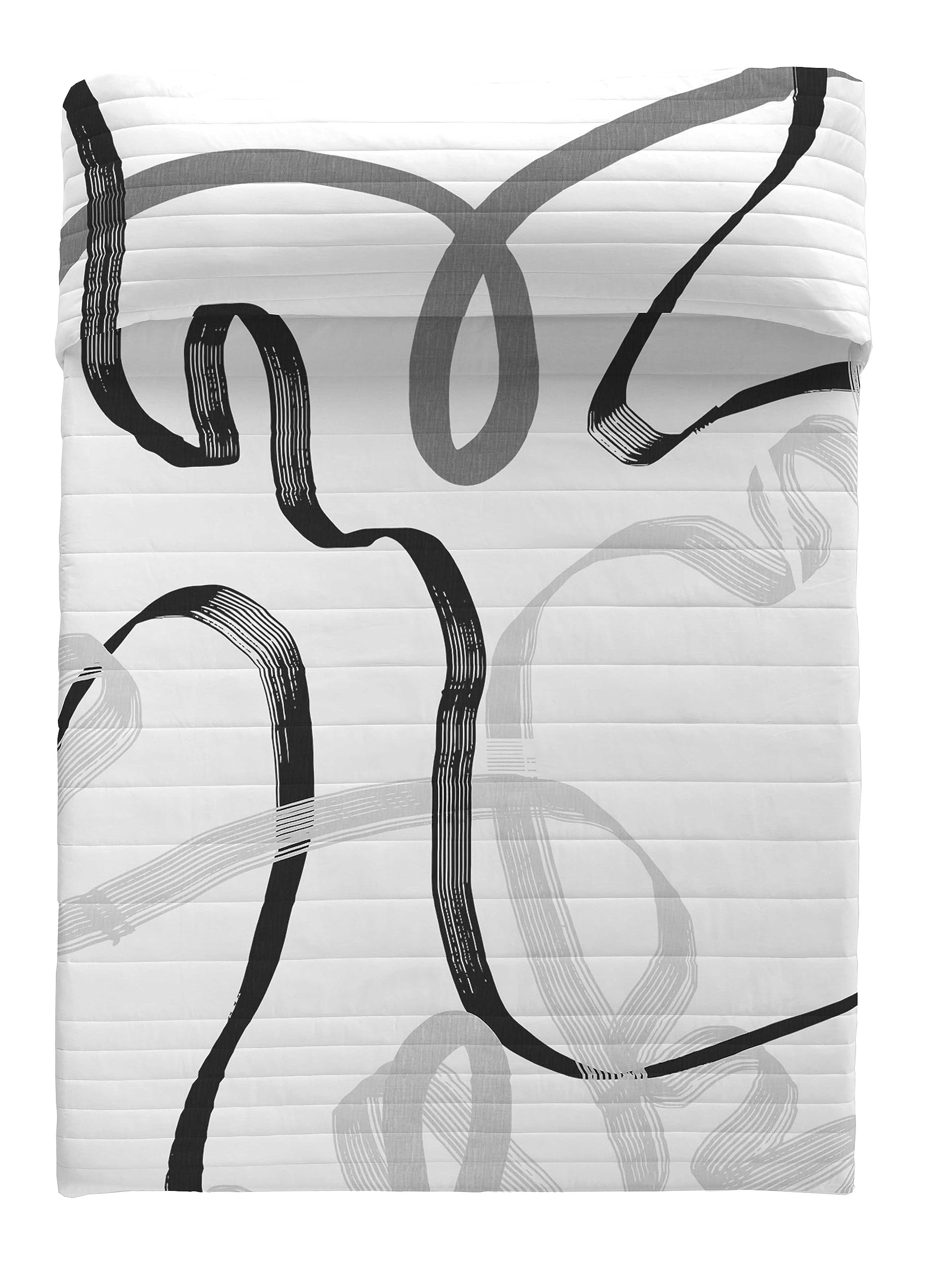 NATURALS Colcha Bouti Cama 180, Colcha con un Ligero Relleno 270x260 + 2 Fundas de cojín 50x50 cm, Ribbon