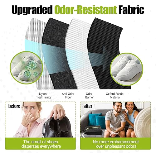 Miniatura 3 de 2 bolsas de zapatos a prueba de olores para viajes, bolsas de tacos para deportes, a prueba de olores con cremallera y asa, bolsa de tacos de fútbol