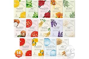 14 Pack Sheet Mask Skin Care for Every Night of the Week