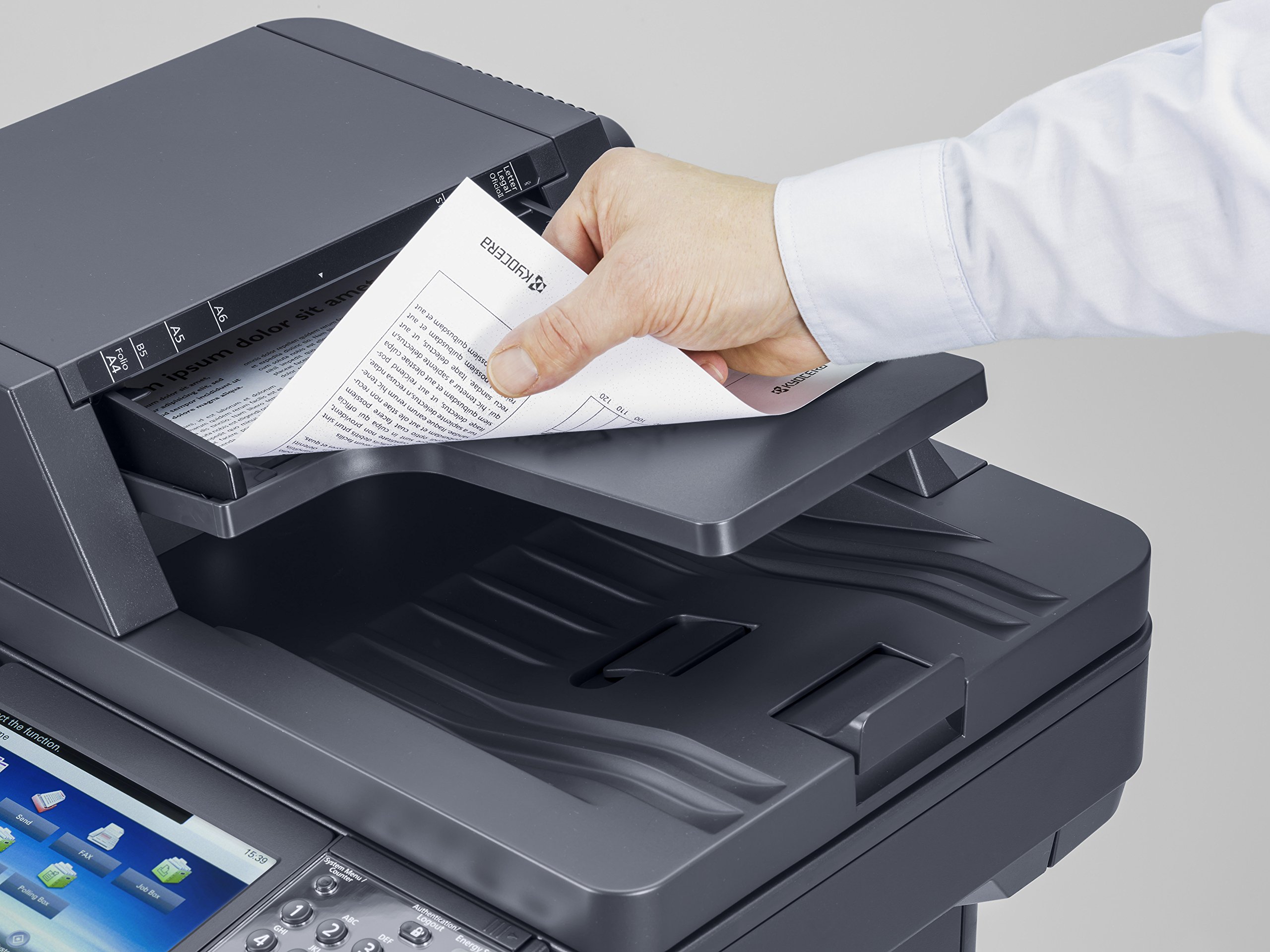 Kyocera Ecosys M3550idn Laser Multifunktionsgerät (Scanner, Kopierer, Drucker, USB 2.0) grau