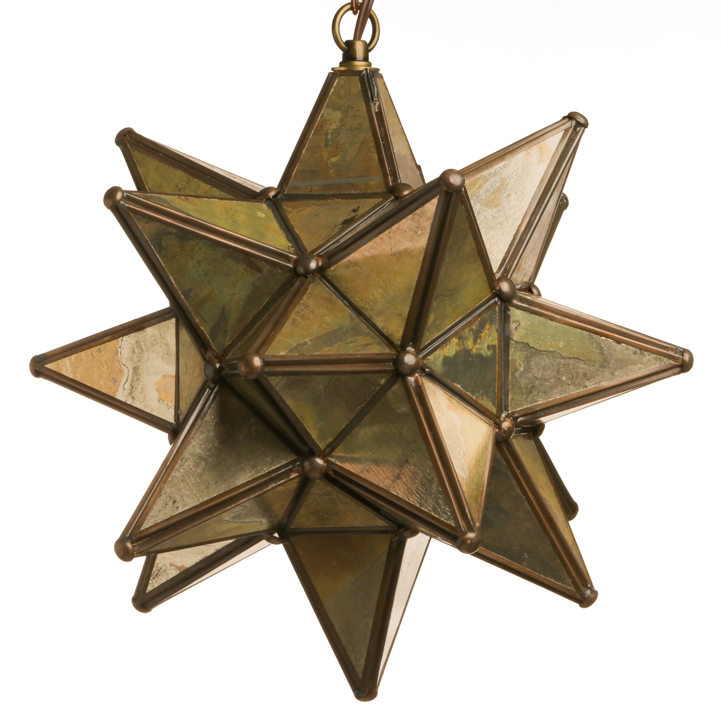 Hometown Evolution, Inc. Glass Star Pendant Lights (15 Inch, Mirror)