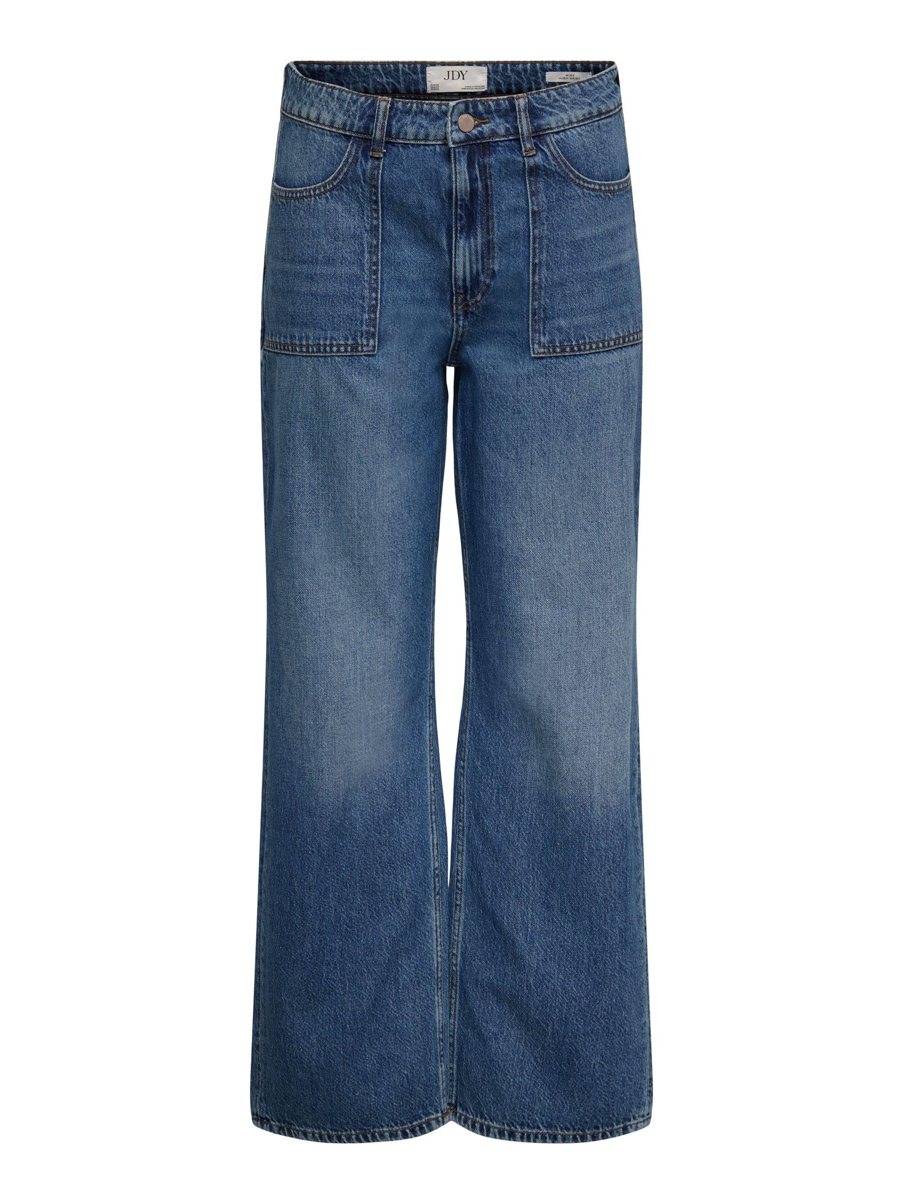 JDY Damen Jdymaya Hw Wide Jeans Mb 1026 DNM Noos