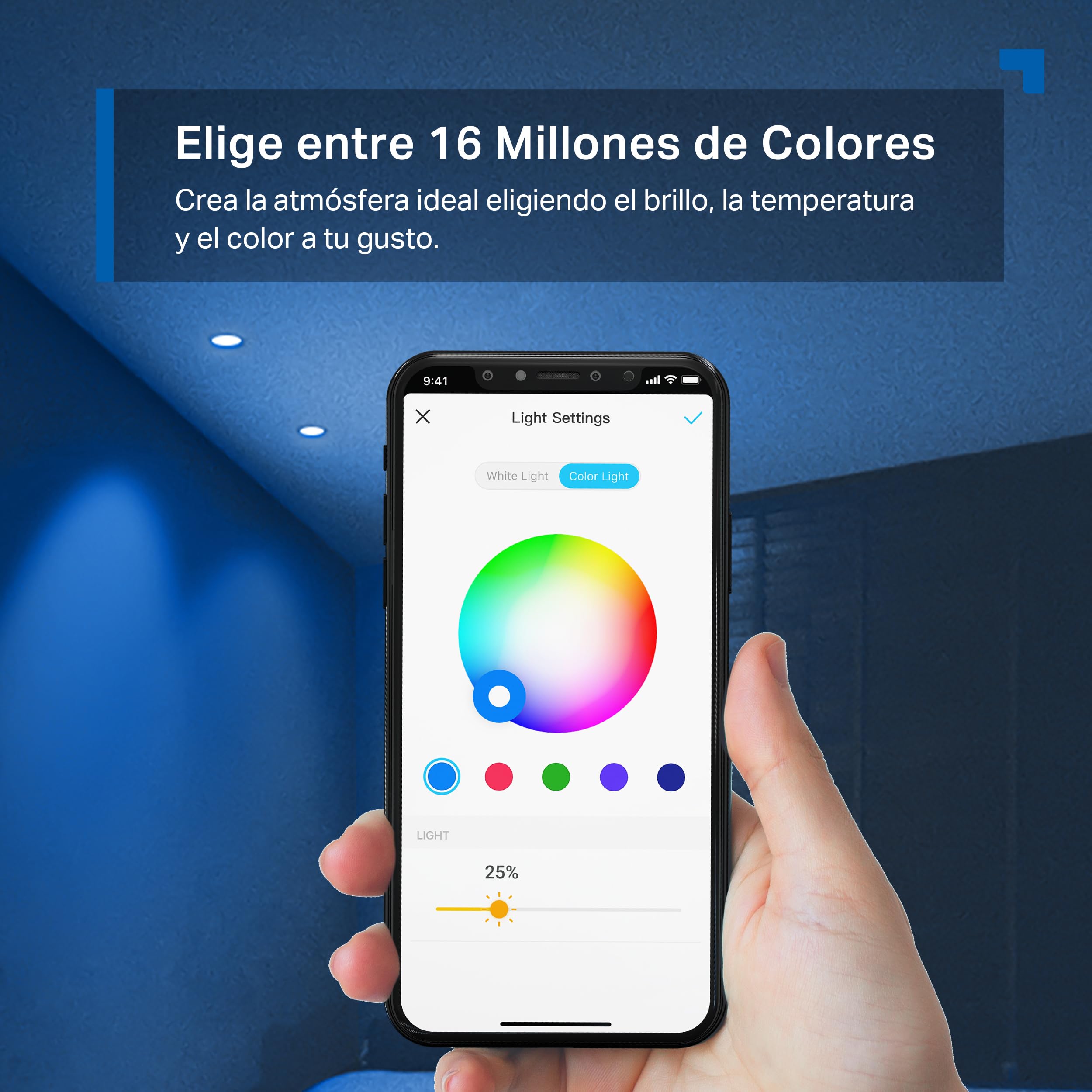 TP-Link Tapo L630(2-Pack) – Inteligentna żarówka WiFi GU10 RGB, regulacja jasności i kolorów, bez huba, sterowanie głosowe (Alexa/Google), harmonogramy, oszczędność energii