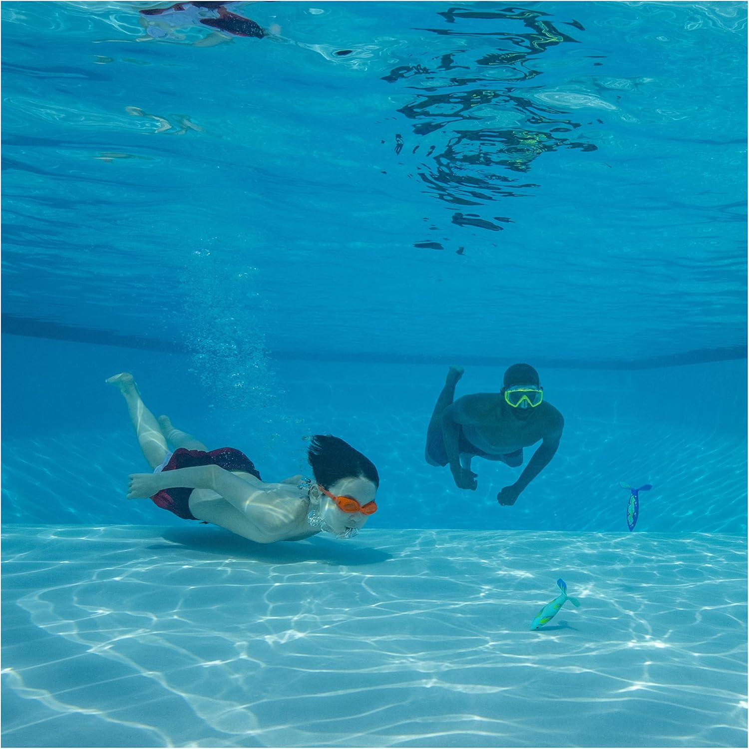 SwimWays Swirl Divers Kids Fish-Shaped Pool Dive Toys (2 Pack) : Toys & Games