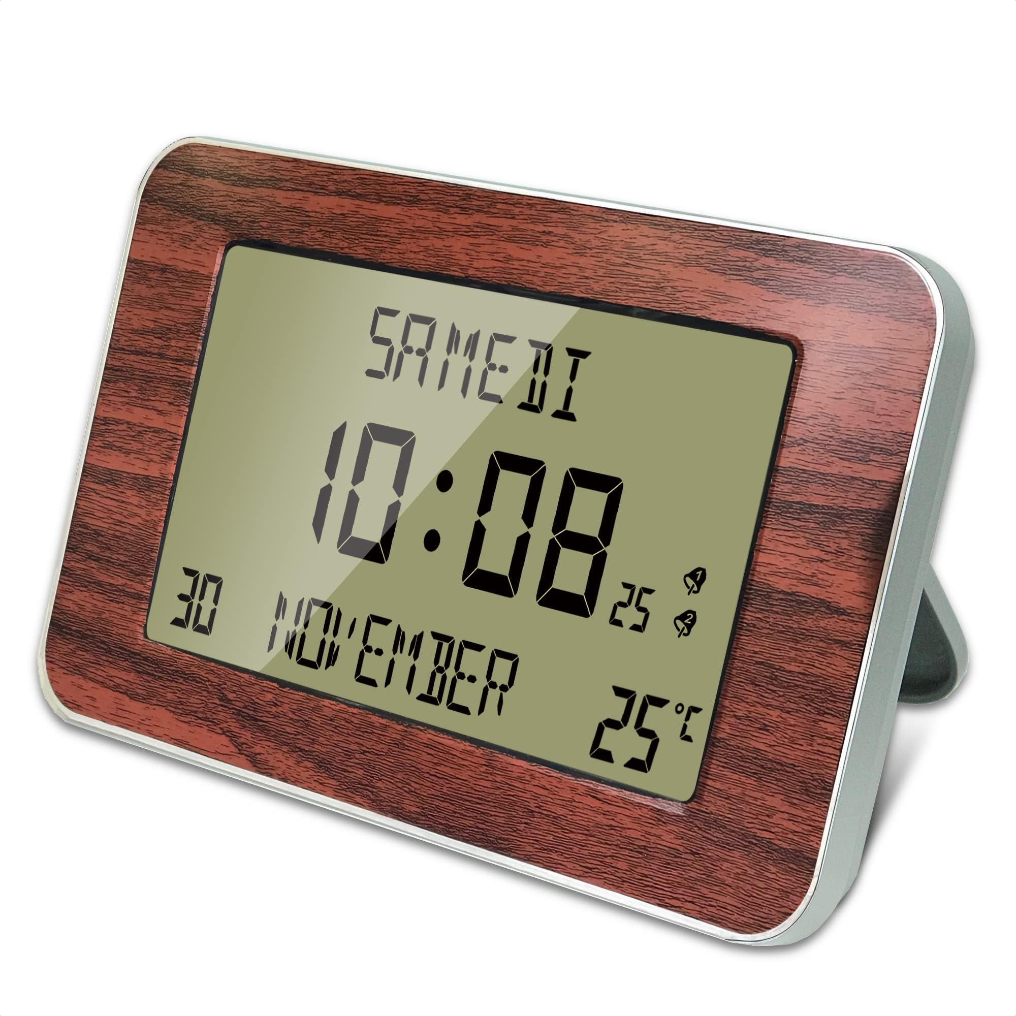 Horloge murale radiopilotée Arbre de Vie FISHTEC 30,5 cm Silencieuse Cadre effet bois Décoration murale - Maison
