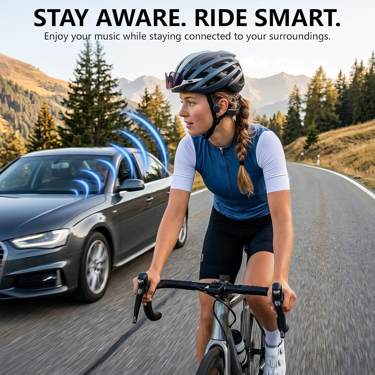 Cuffie a conduzione ossea, IPX8, impermeabili, per nuoto, con lettore MP3 da 32 GB, auricolari Bluetooth 6.0 con microfono, 8 ore di riproduzione, auricolari sportivi wireless per corsa, ciclismo