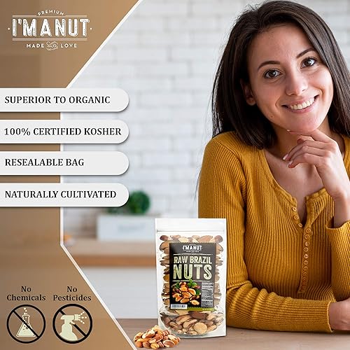 Miniatura 2 de Nueces crudas de Brasil de 32 onzas 2 libras  Distintas y superiores a las naturales y crudas  Sin PPO  Sin OMG  Apto para veganos y cetogénicos