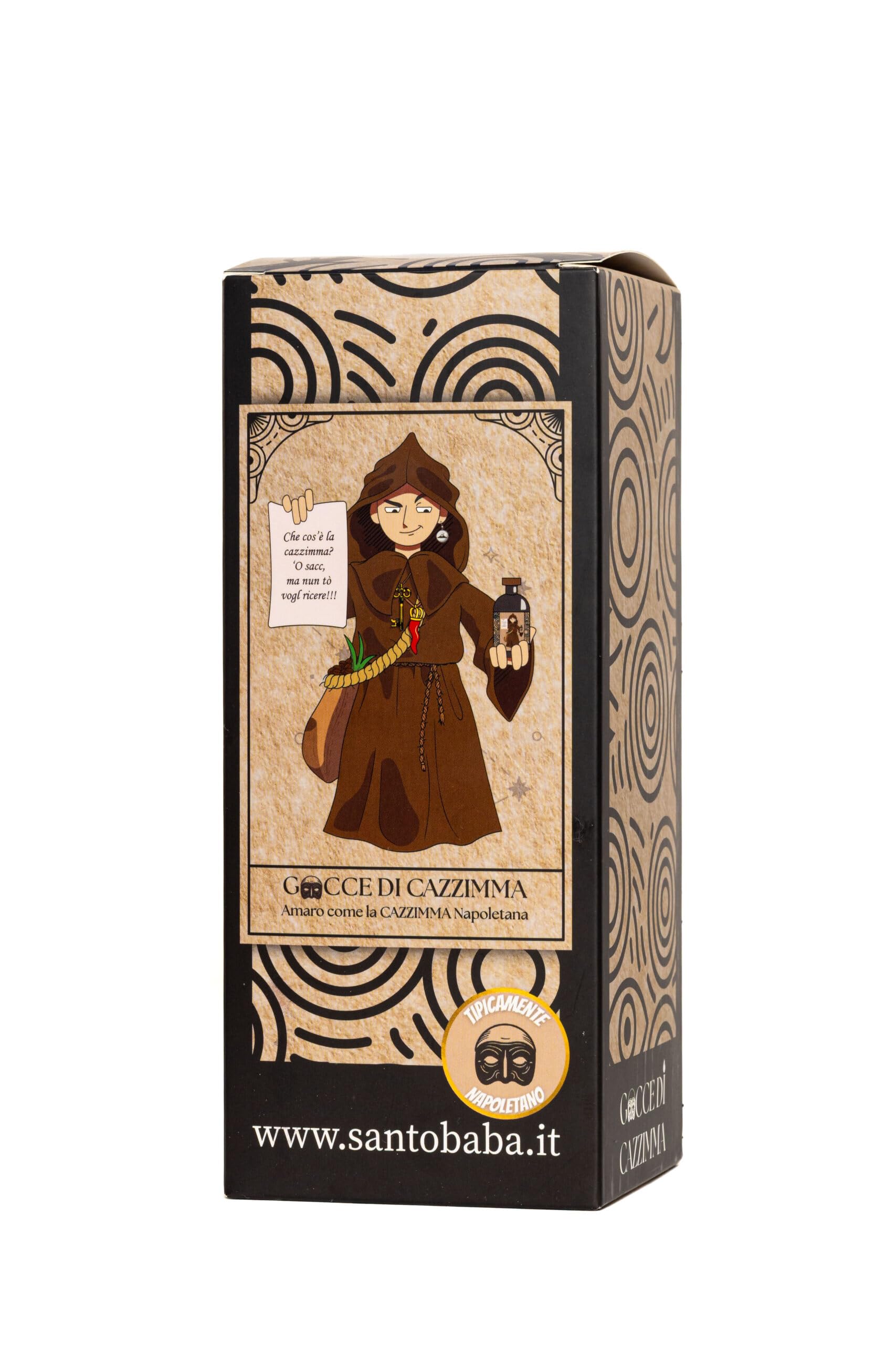 Amaro Napoletano Gocce di Cazzimma by Santobaba' 50cl. Astucciato Idea Regalo