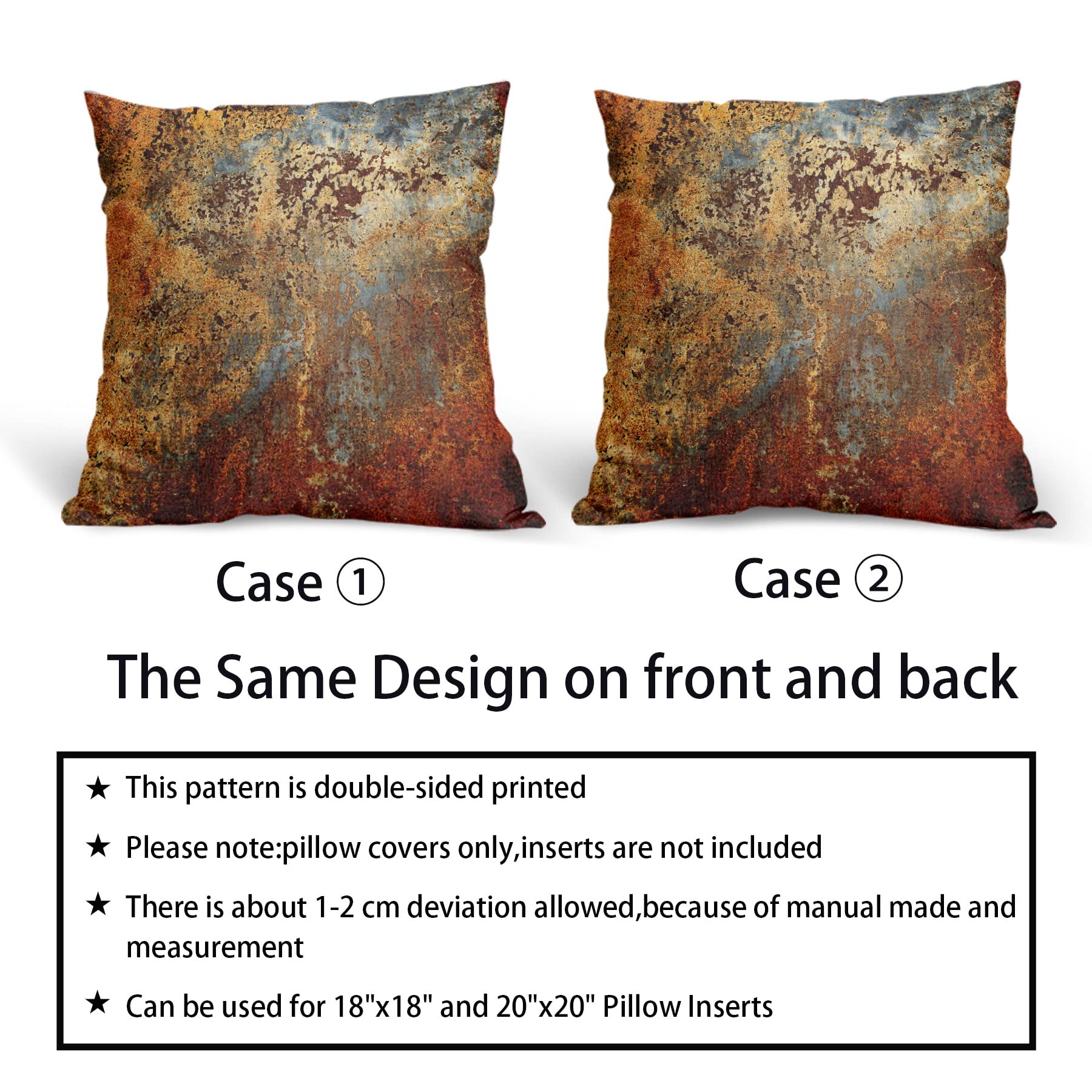 Bruin Roest Metalen Lendenkussenhoezen 12X20 inch Goud Roestige Kaneel Koper Brons Metallic Rechthoekige Kussenhoezen Oranje Teal Rustieke Sierkussens Set van 2 Herfst Huisdecoratie Voor Kamer Veranda Bruin Roest Metalen Lendenkussenhoezen 12X20 inch Goud Roestige Kaneel Koper Brons Metallic Rechthoekige Kussenhoezen Oranje Teal Rustieke Sierkussens Set van 2 Herfst Huisdecoratie Voor Kamer Veranda