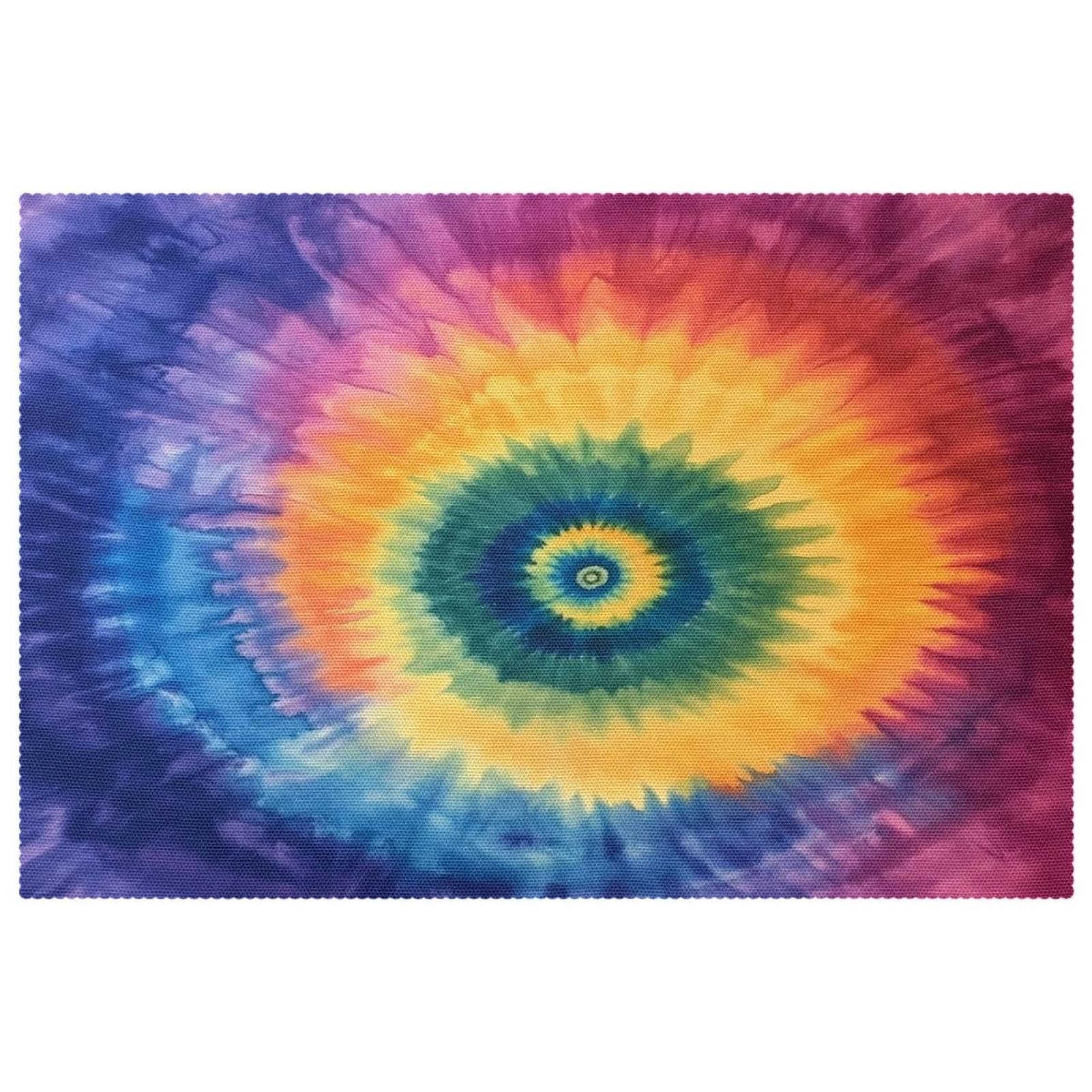 Sets de table en spirale lot de 6 tapis de salle à manger antidérapants 30x45 cm