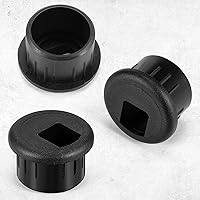 Vista 3 de SATINIOR Paquete de 10 fundas de plástico con ojales de escritorio para organizar cables y cables, tapas organizadoras de cables de escritorio