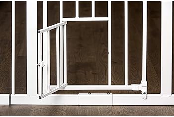 tall pet gate with cat door