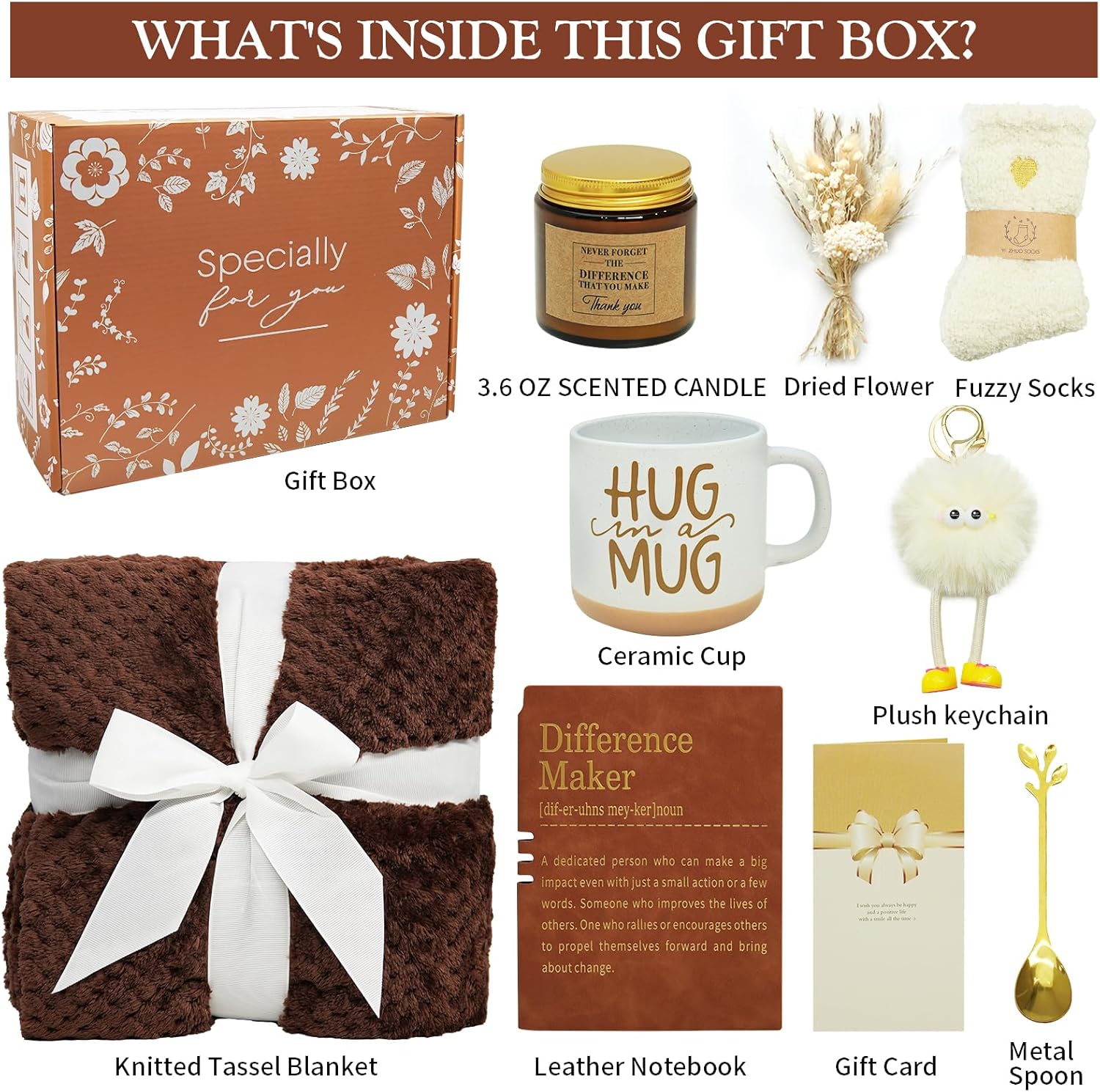 Self Care Gifts for Women Get Well Soon Gifts, Unique Birthday Gifts for Women Spa Gift Baskets Care Package Mothers Day Gifts for Mom Sister Wife Grandma w/ Blanket - Image 2