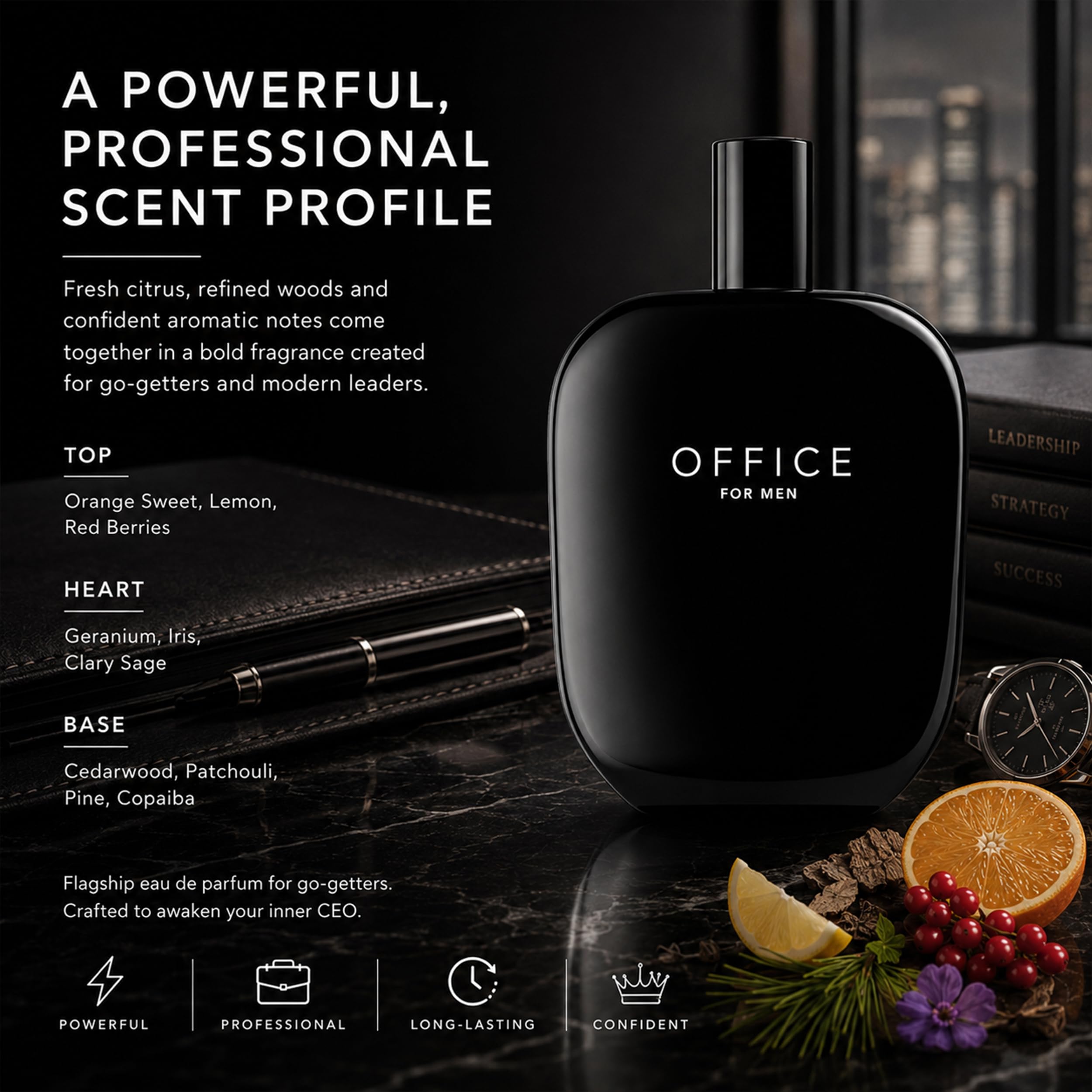 Fragrance One Office Eau de Parfum Spray für Herren, 100 ml