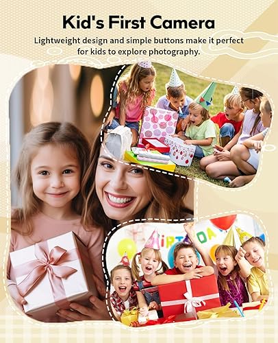 Miniatura 3 de FLATIC Mini cámara con llavero  Cámara digital pequeña 4K con tarjeta de 32 GB y elegante caja de regalo, divertido dispositivo de bolsillo para