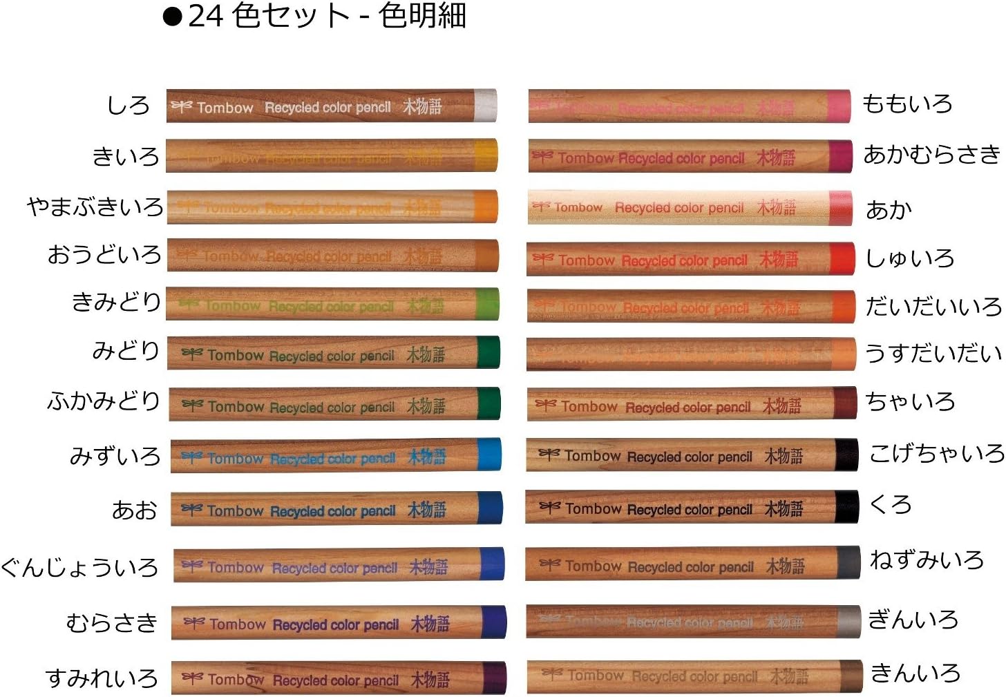 Amazon トンボ鉛筆 色鉛筆 木物語 12色 Cb Re12c 色鉛筆 文房具 オフィス用品