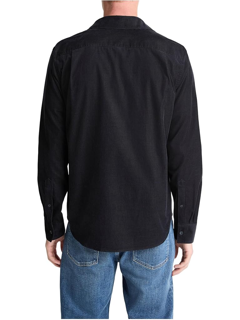 Navy Vince Corduroy Long Sleeve Shirt