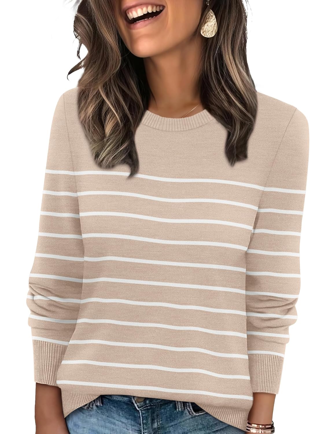 WIHOLL Sweaters for Women Lightweight Pullover Tops Long Sleeve Shirts Crewneck Fashion Clothing Fall Outfits 2026