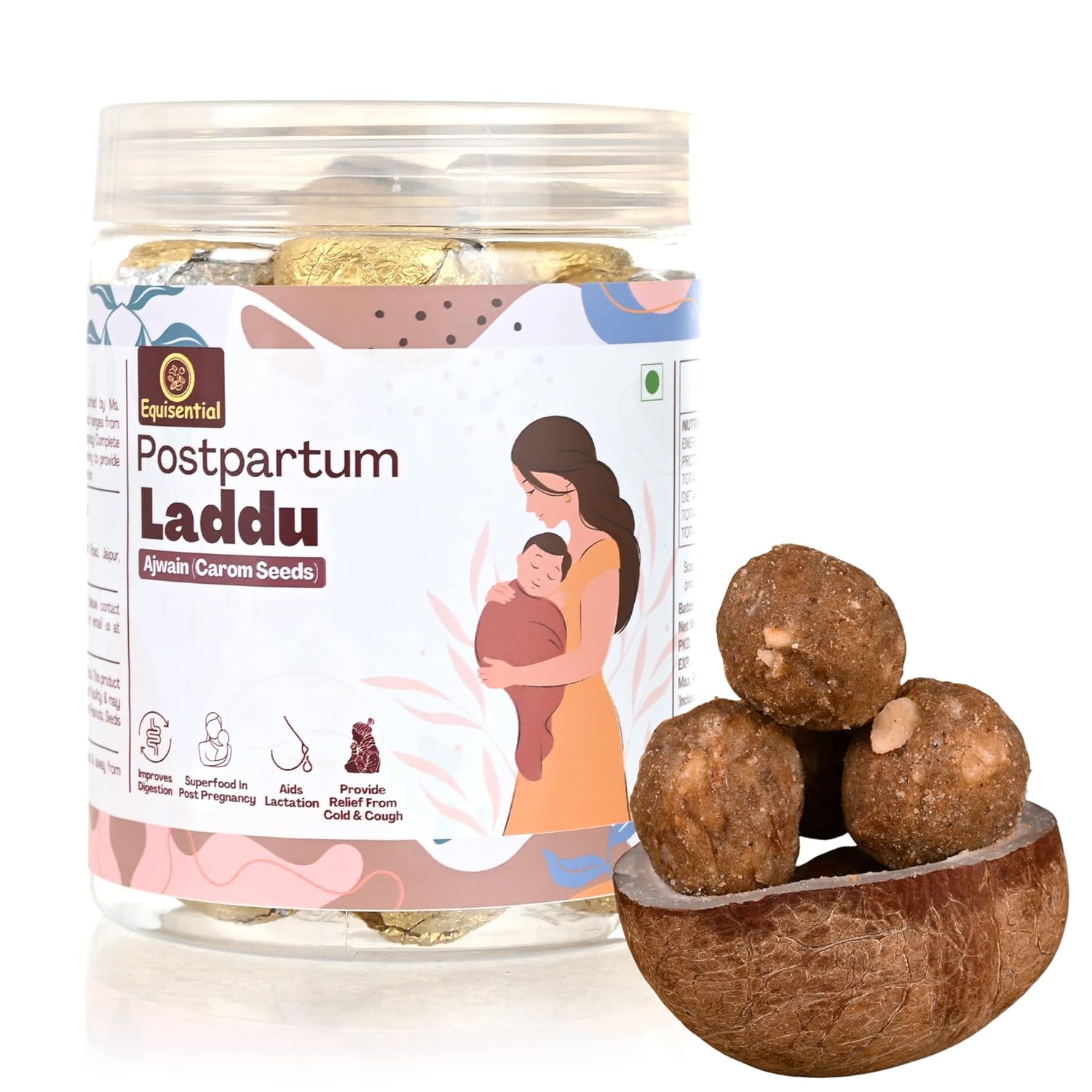 Equisential Post Pregnancy Ajwain Laddu (Carom Seeds) After Delivery