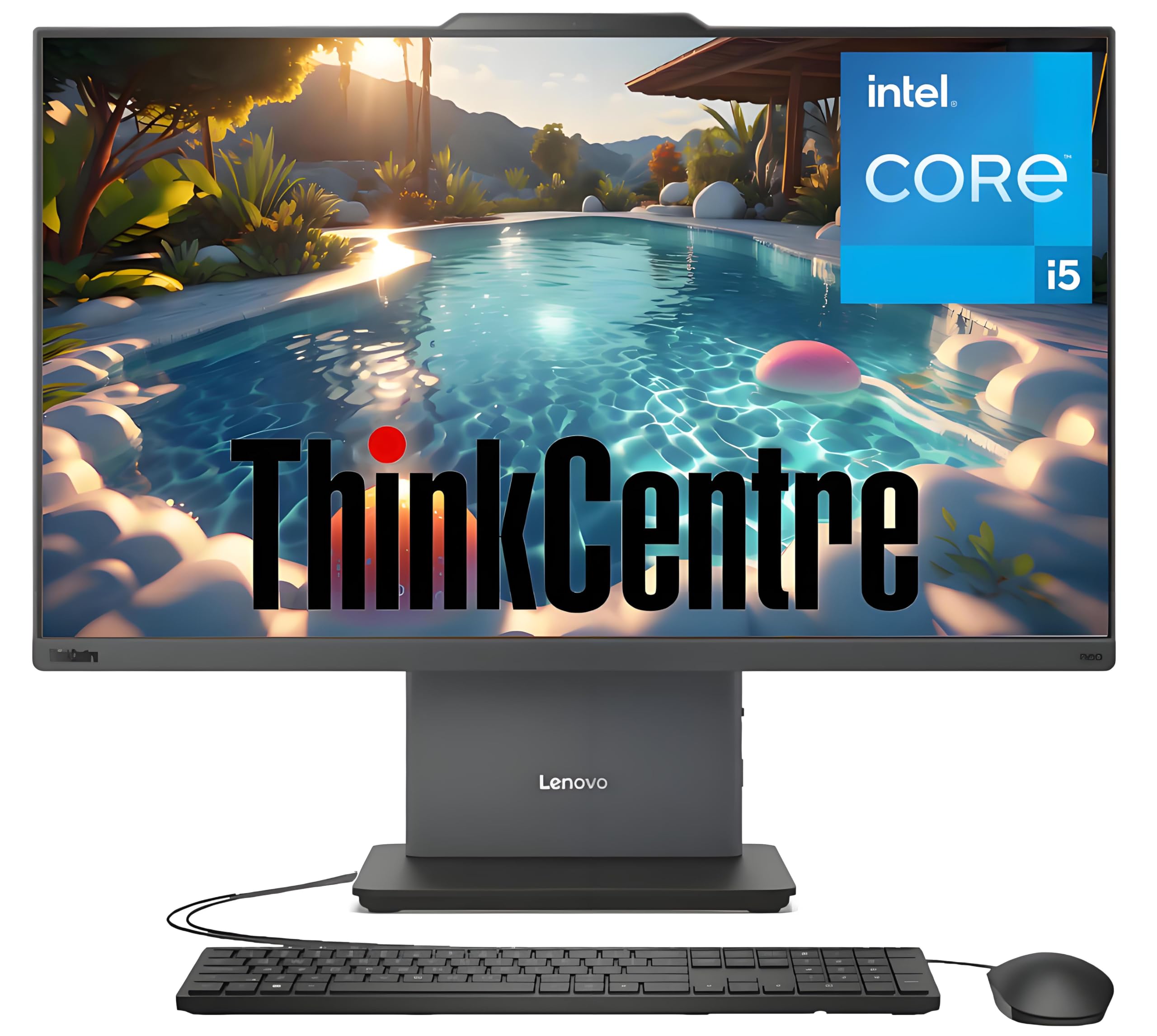 Lenovo ThinkCentre Home &amp; Business All-in-one Computer, 23.8" FHD IPS Display, Intel Core i5-13420H Processor, 64GB DDR5 RAM, 1TB PCIe SSD, Wi-Fi 6, Webcam, USB-C, HDMI in&amp;Out, Windows 11 Pro