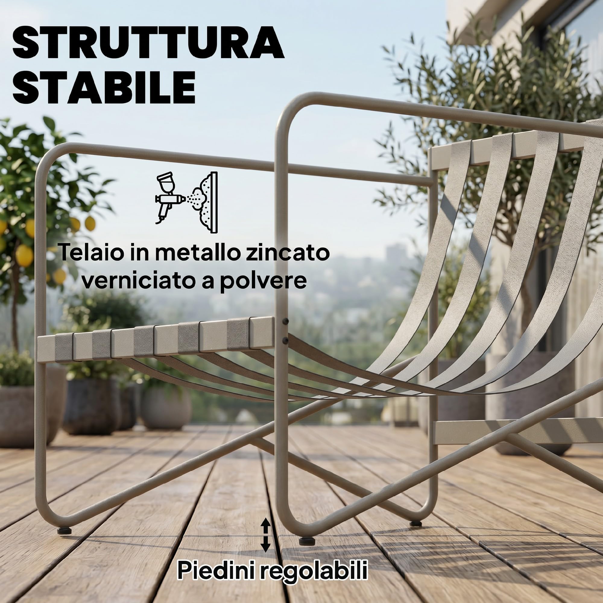 Outsunny Set Salotto da Giardino 4 Pezzi in Metallo con Divano 2 Posti, 2 Poltrone, Tavolino con Piano in Metallo, Cuscini Spessi, Set di Mobili da Giardino Salottino, Rosa