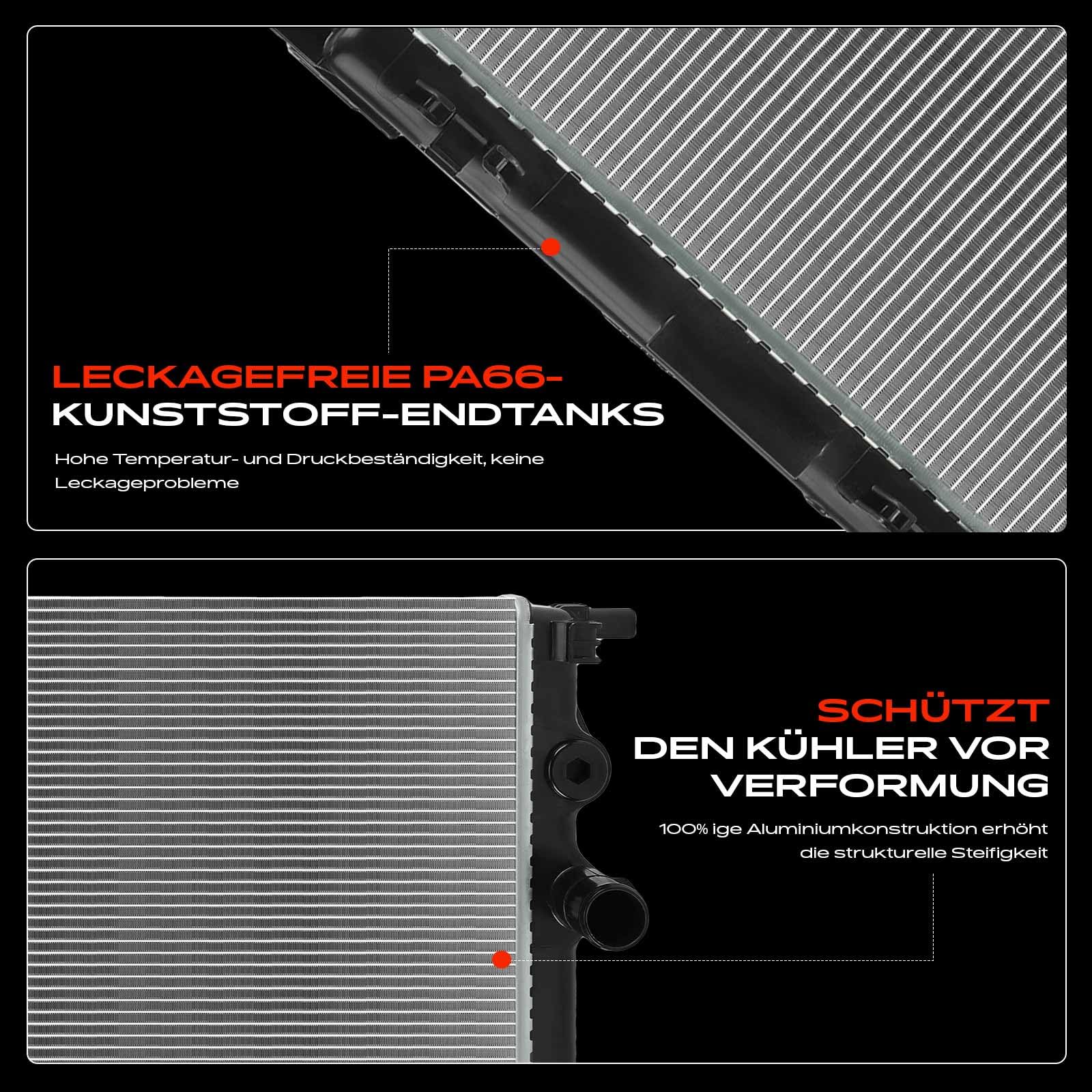 Frankberg Kühler Wasserkühler Motorkühler Schaltgetriebe Kompatibel mit Mii KE1 KF1 1.0L Electric 2011-Heute Citigo NF1 1.0L 2011-2019 E-Citigo NE1 Electric 2019-2021 Replace# 1S0121253AM